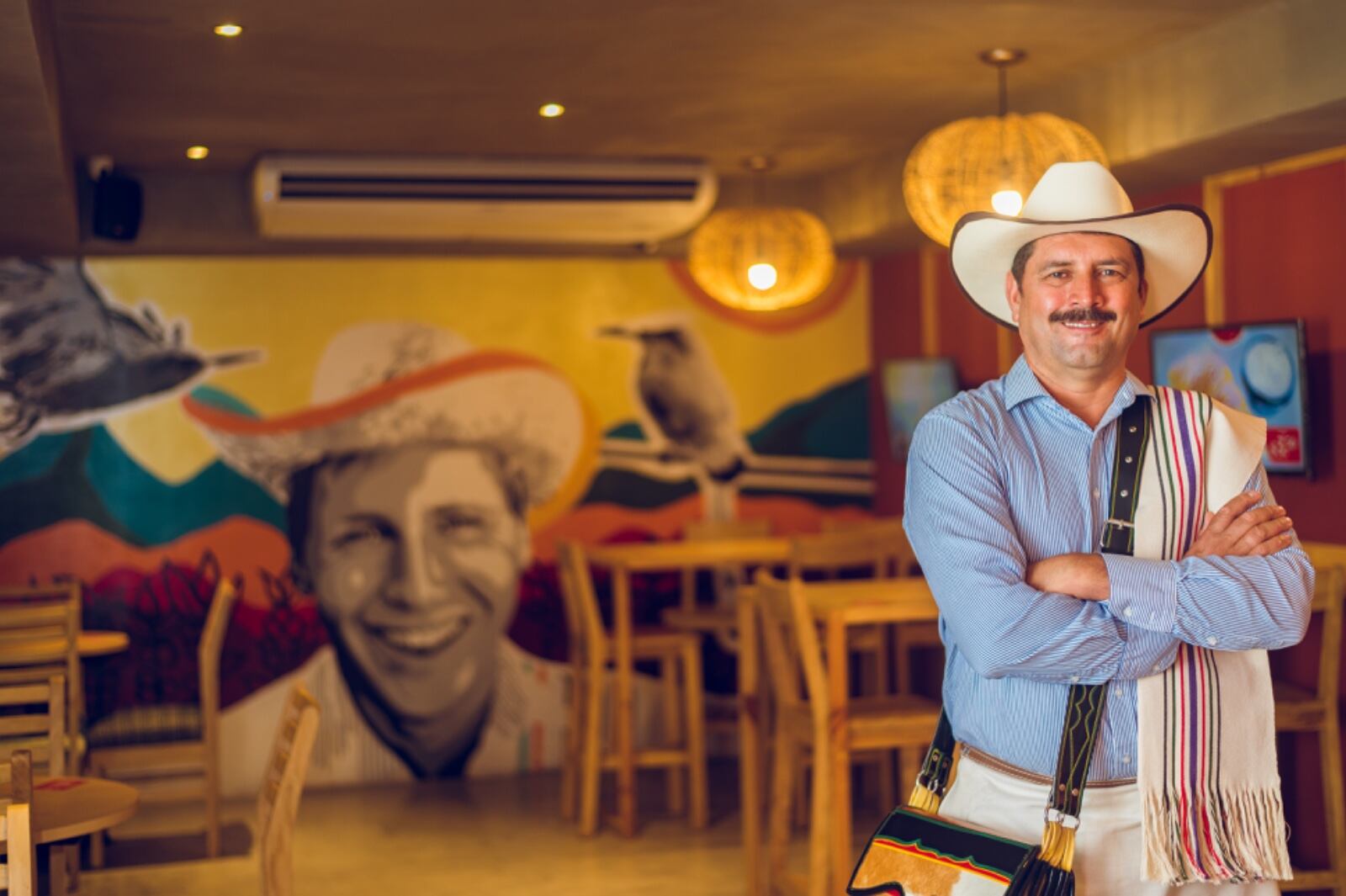 Carlos Castañeda, quien por más de 20 años personificó al caficultor colombiano Juan Valdez. Foto: Juan Valdez