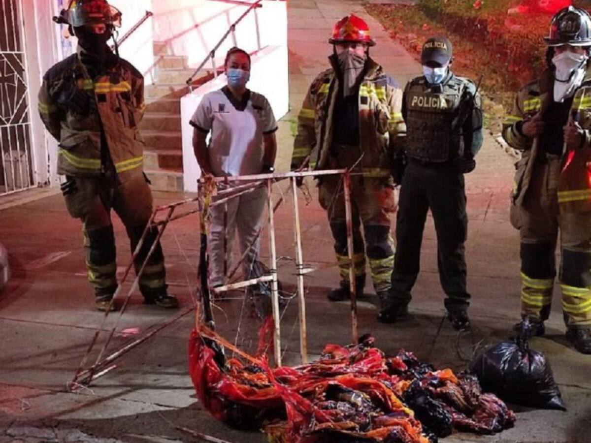 Un globo con pólvora generó un incendio en un hogar geriátrico de Medellín