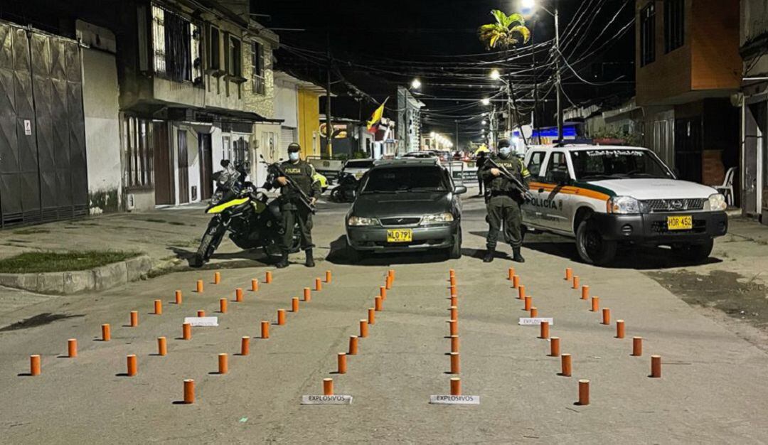 Incautación de explosivos