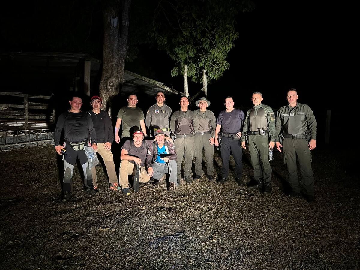 Policía rescata parapentista en el norte del Tolima