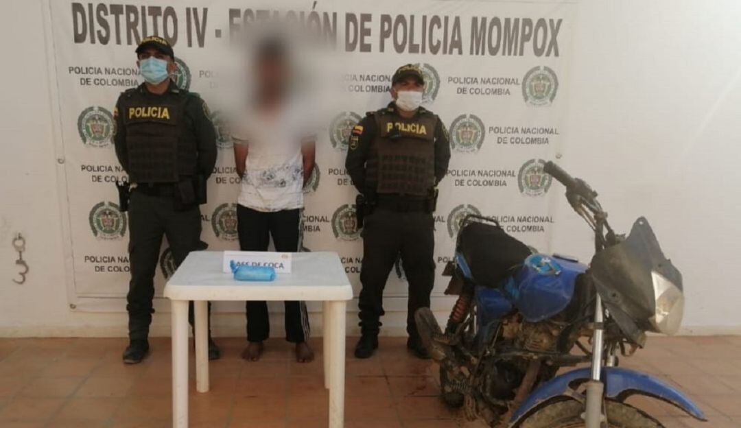La detención se llevó a cabo en el barrio Primero de Julio de este municipio