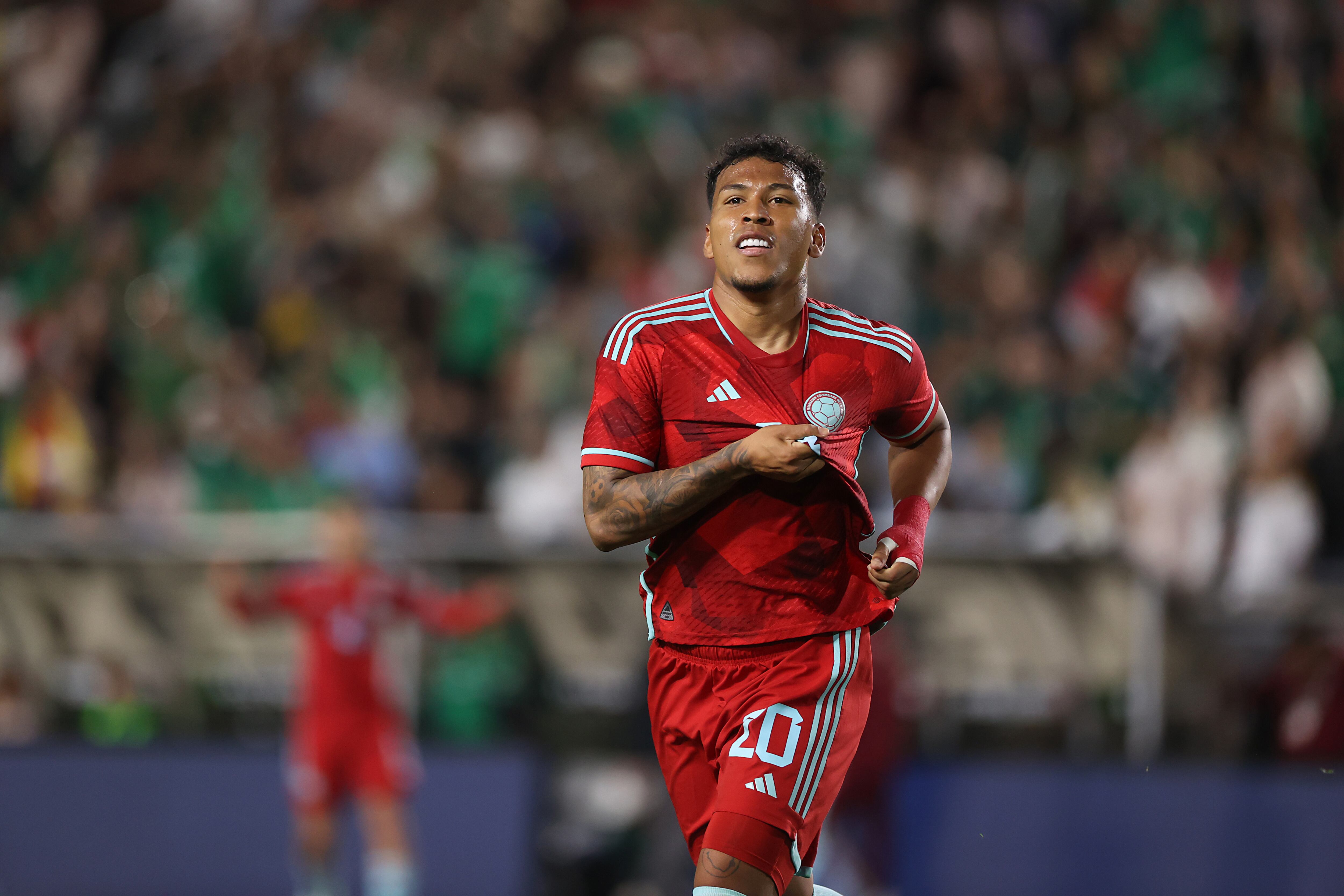 Roger Martinez anotó uno de los goles de Colombia. (Photo by Omar Vega/Getty Images)