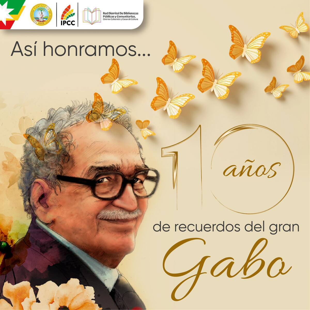Instituto de Patrimonio y Cultura de Cartagena rindió homenaje a Gabo