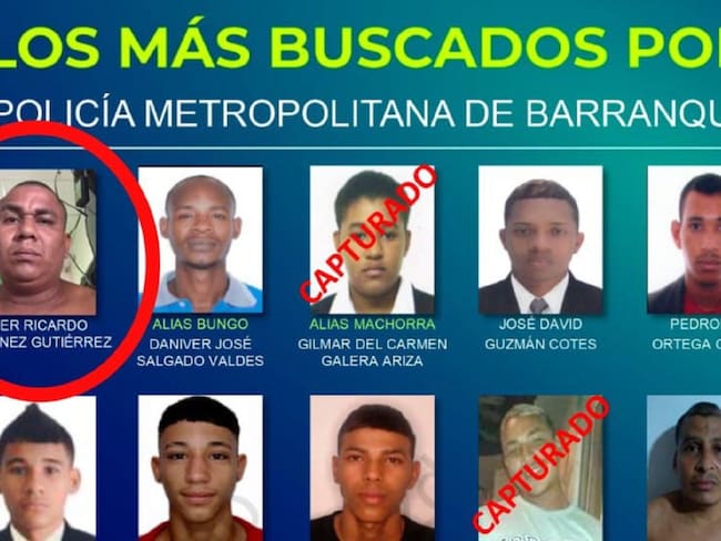 Cartel de los más buscados