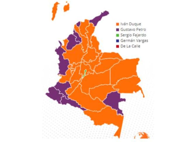 Así votaron los colombianos en las regiones