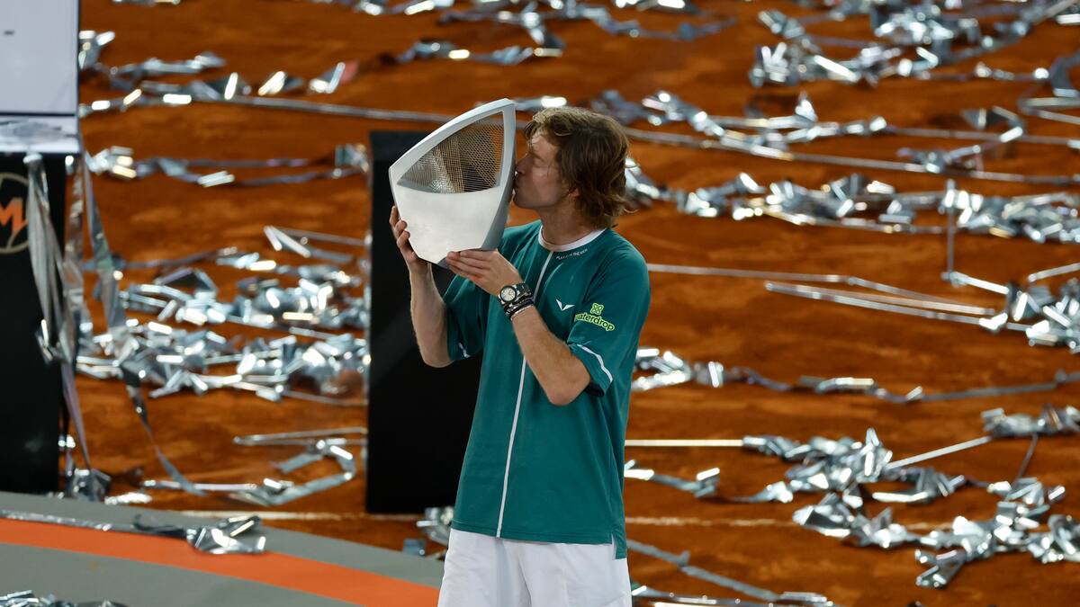 Andrey Rublev se corona campeón del Mutua Madrid Open