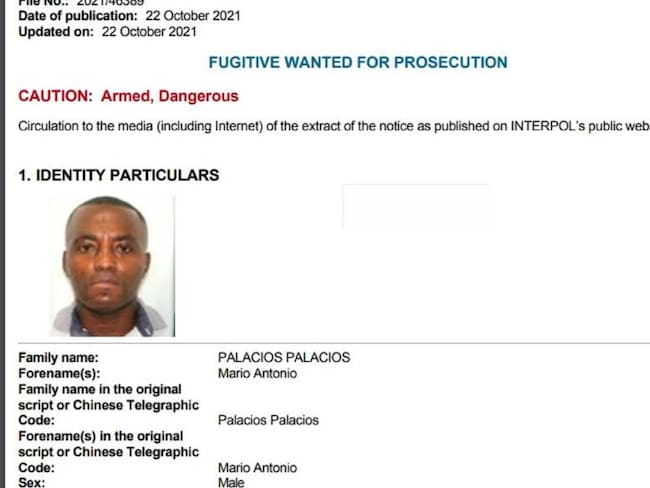 El exmilitar Mario Antonio Palacios, uno de los 22 colombianos implicados en el magnicidio del presidente de Haití, Jovenel Moise 