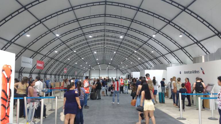 Nueva zona de embarcación del aeropuerto Ernesto Cortissoz.