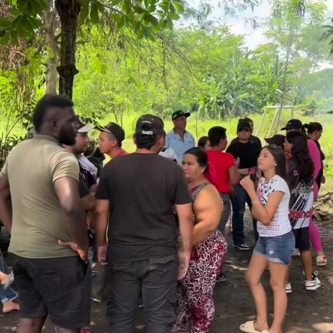 Este grupo poblacional se había asentado en un predio perteneciente al Batallón del municipio / Foto: Noticias Puerto Boyacá.