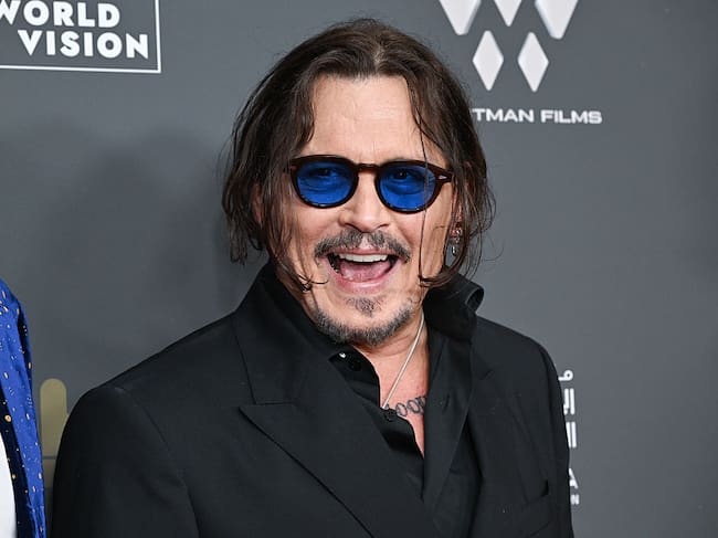 BEVERLY HILLS, CALIFORNIA - NOVEMBER 04: Johnny Depp attends the Premiere Of "Modi: Three Days On The Wing Of Madness" at Writers Guild Theater on November 04, 2025 in Beverly Hills, California. (Photo by Olivia Wong/FilmMagic)