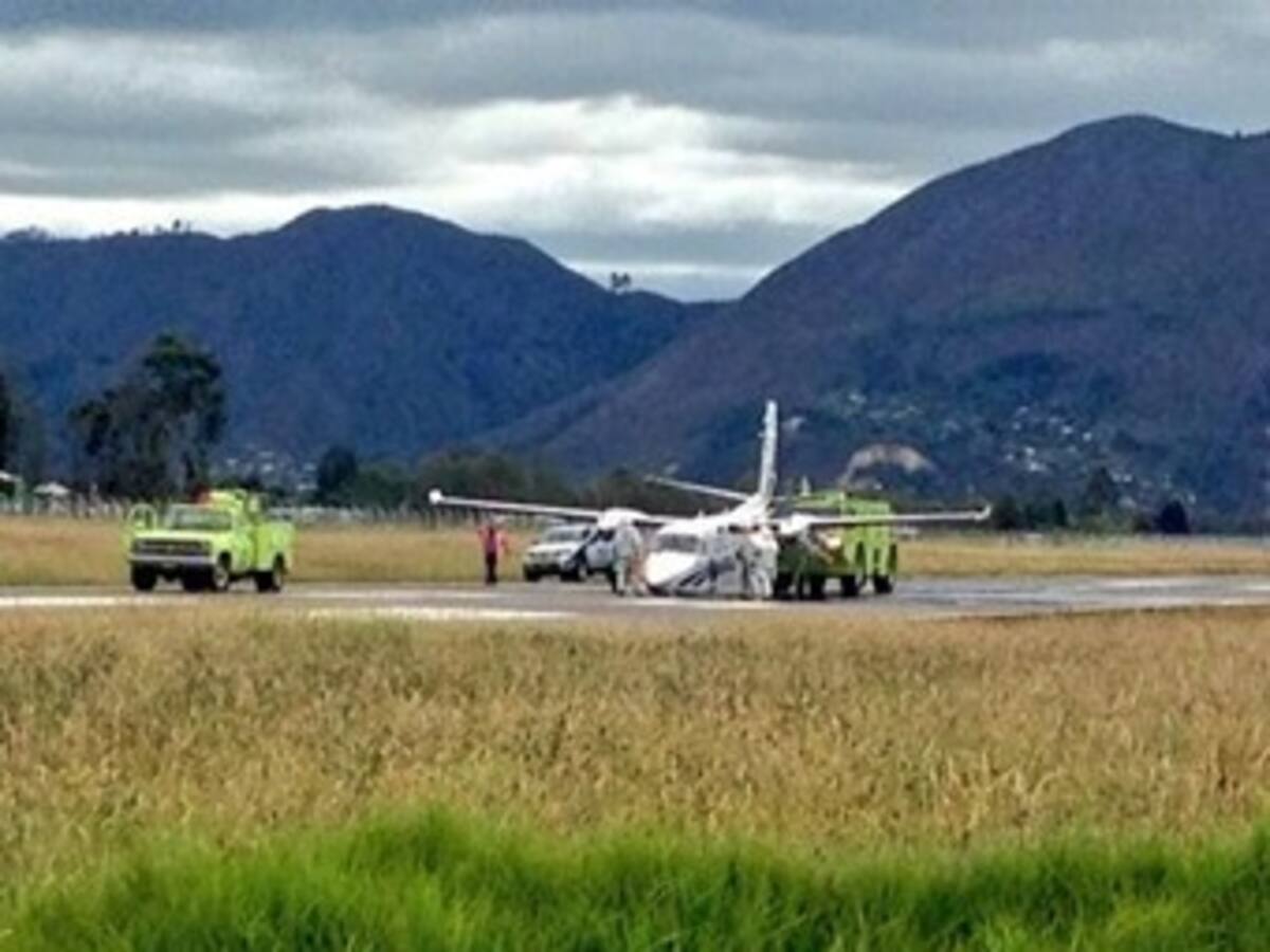 Avión privado impactó contra pista de Guaymaral. Sus ocupantes salieron ilesos