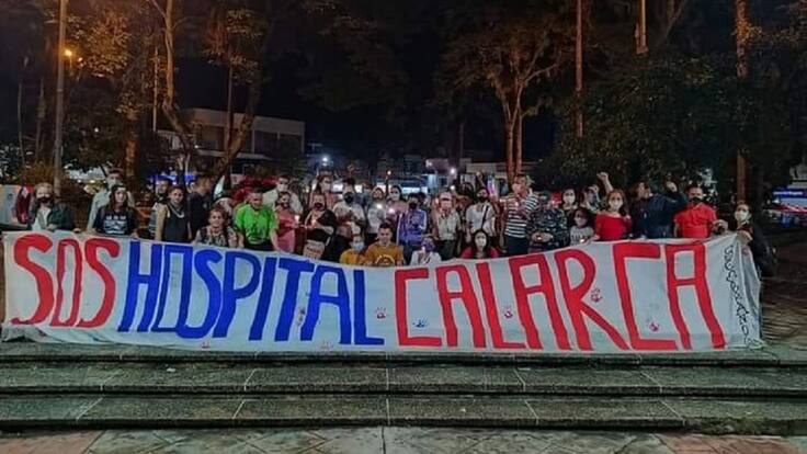 Jhon Salinas, comité defensa hospital Calarcá, Quindío