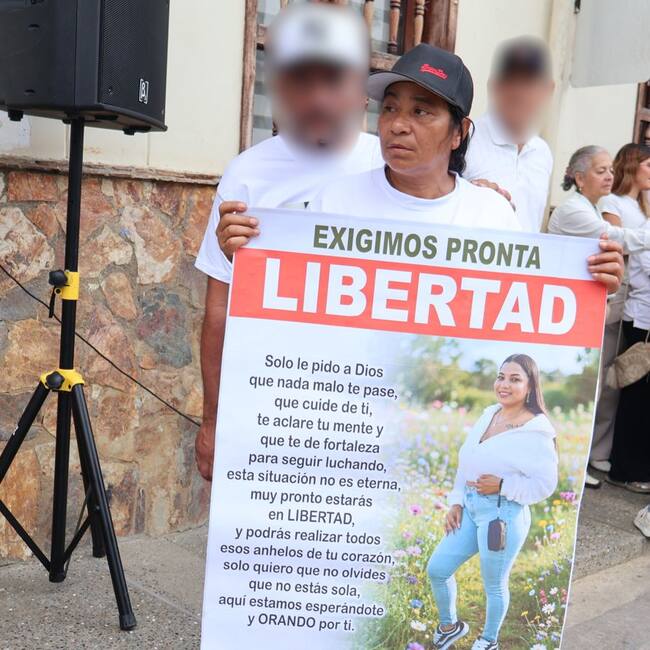Durley Montoya liberada por el Clan del Golfo - foto alcaldía de Anorí
