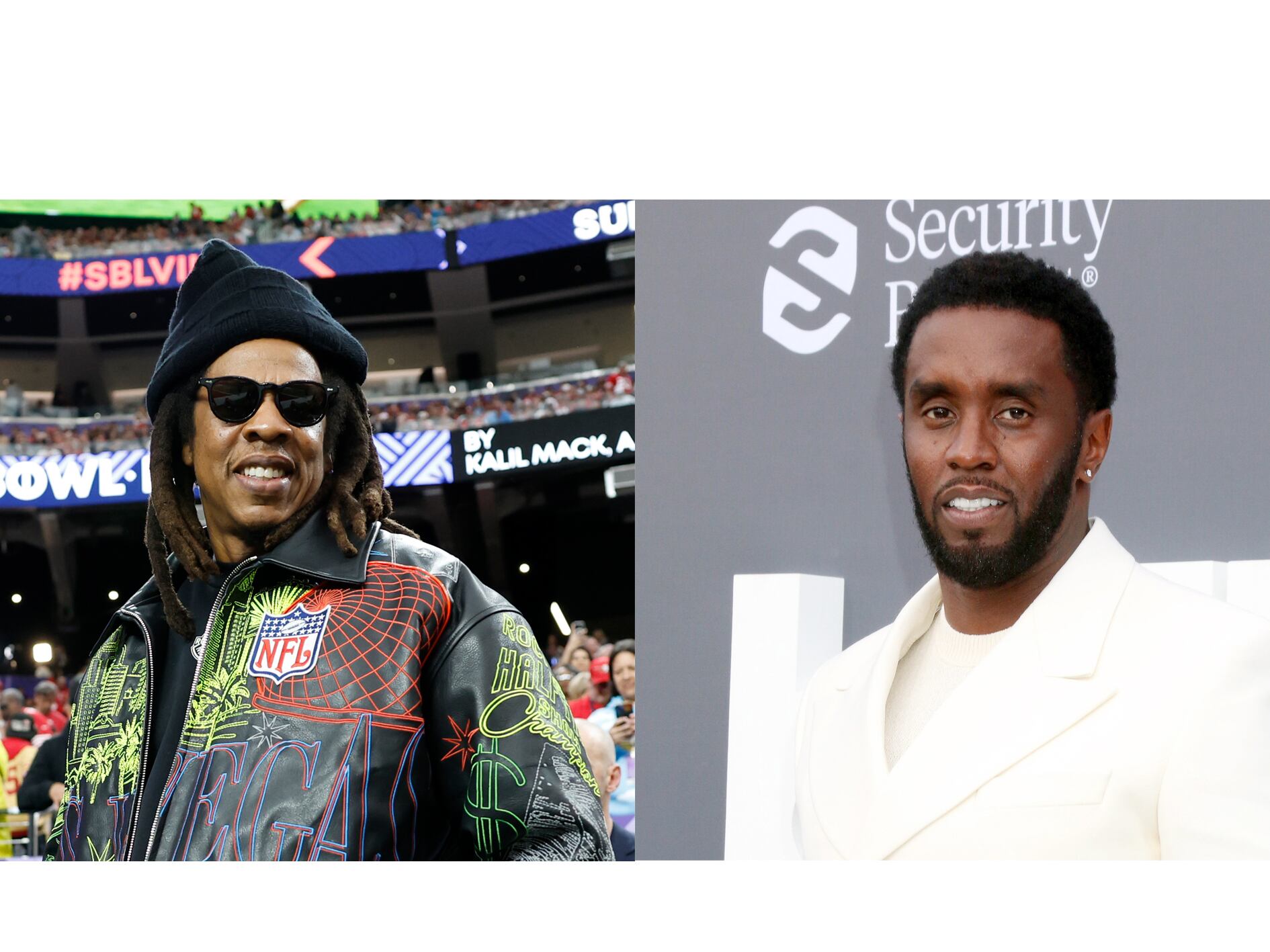 AME4332. NUEVA YORK (ESTADOS UNIDOS), 08/12/2024.- Combo de fotografías de archivo que muestra a los raperos Jay-Z (i) y a Sean Combs. Una mujer demandó este domingo a los raperos Jay-Z, cuyo nombre real es Shawn Carter, y a Sean Combs, conocido como Puff Daddy, por haberla violado cuando tenía 13 años, según una demanda recogida por la cadena NBC. EFE/ARCHIVO