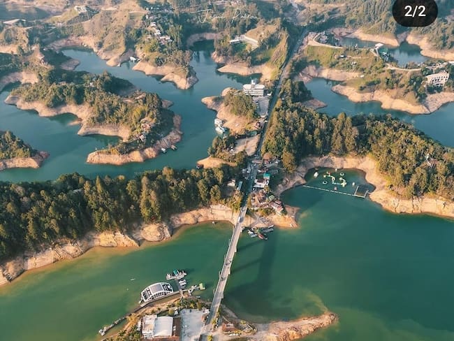 Embalse de El Peñol, Antioquia. Foto: cortesía @jotapege.rd