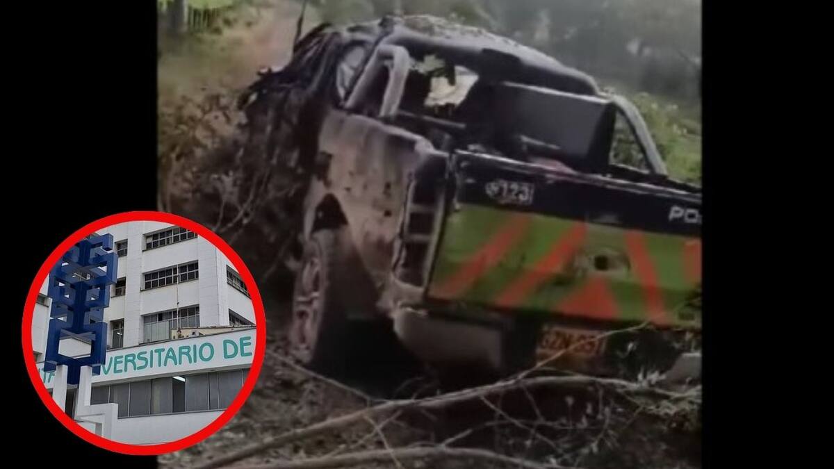 Cuatro policías trasladados a Bucaramanga tras atentado del ELN en el Cesar: 2 entraron a cirugía