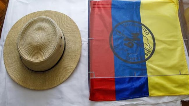 Sombrero de Carlos Pizarro. Foto: EFE.