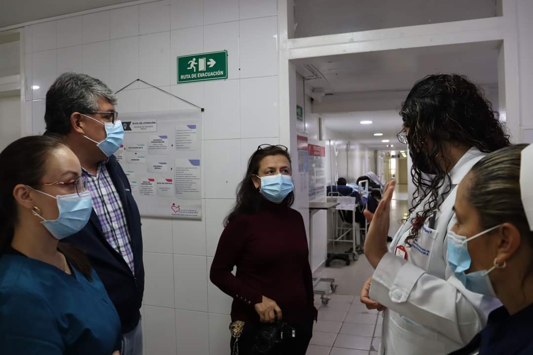 El Hospital Regional de Chiquinquirá, Boyacá, recibió visita de inspección por parte del ministerio de Salud y Protección Social, en cabeza de María del Rosario Rojas / Foto: Suministrada.