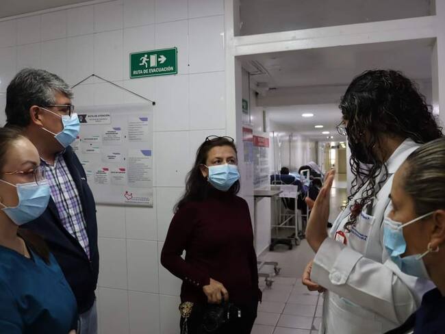 El Hospital Regional de Chiquinquirá, Boyacá, recibió visita de inspección por parte del ministerio de Salud y Protección Social, en cabeza de María del Rosario Rojas / Foto: Suministrada.