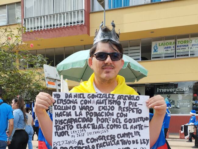 Daniel González Arévalo, autista.