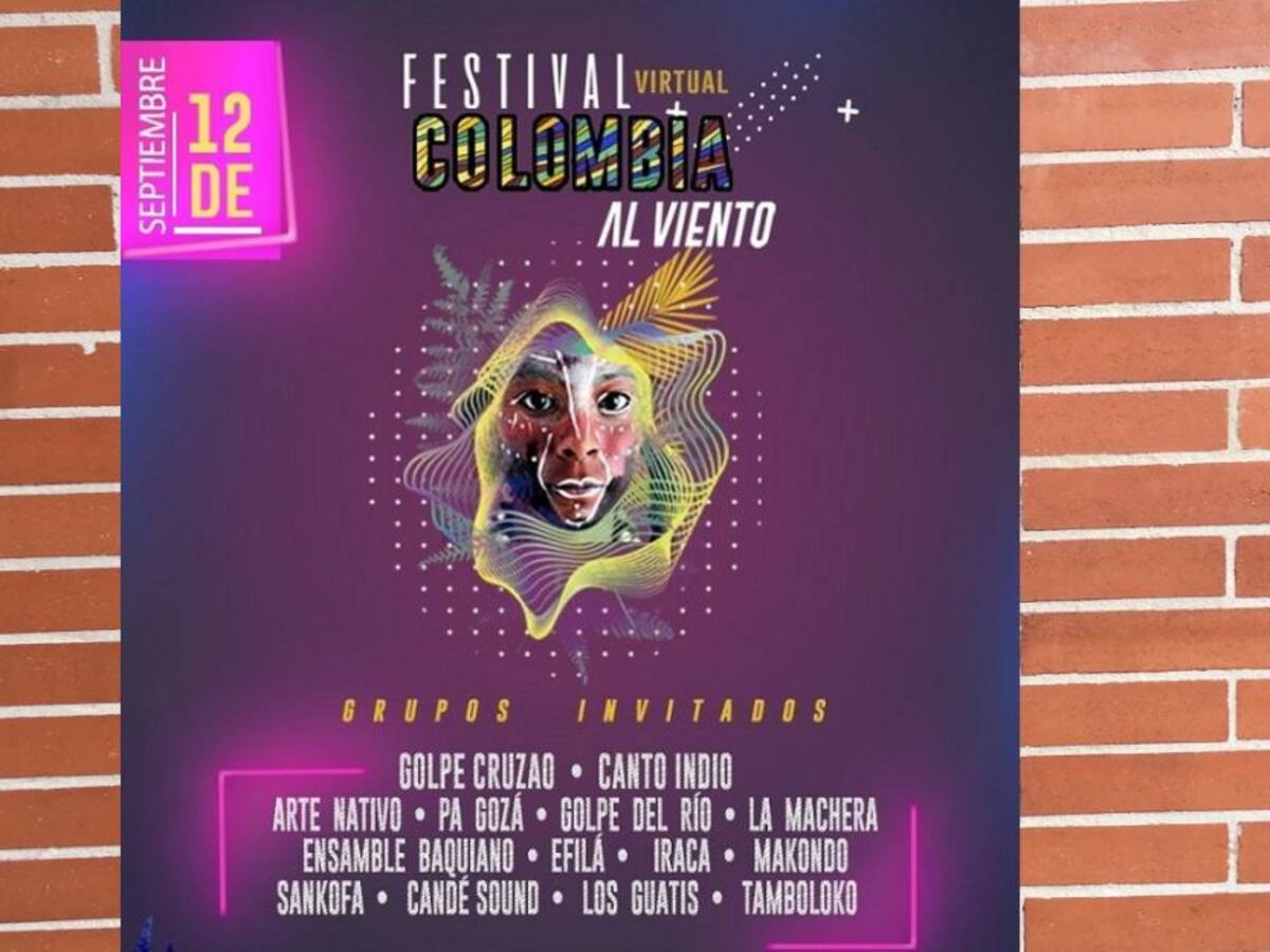 Primer Festival Colombia al Viento para apoyar artistas nacionales