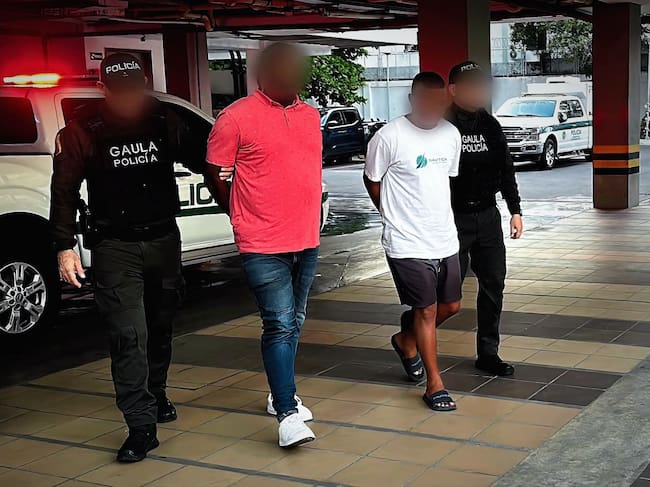 Capturados alias de El Mechas y Marino. // Policía Metropolitana de Cartagena
