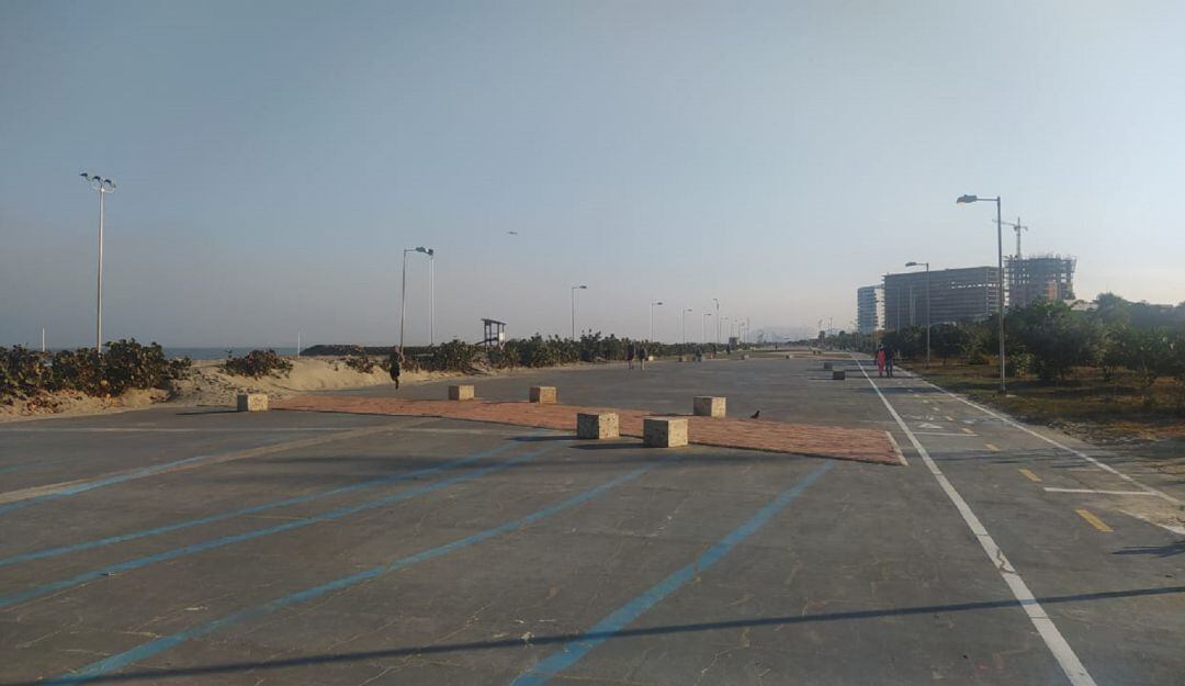 A este importante parque de Cartagena se le están realizando mejoras en varios sectores.