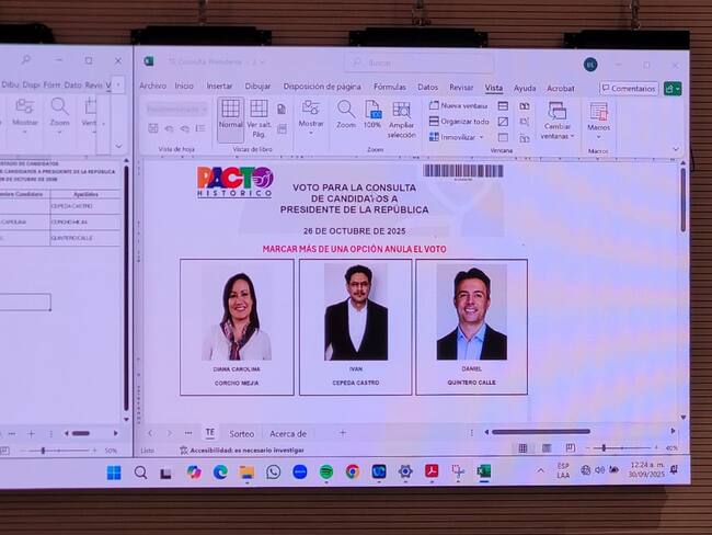 Revelada la tarjeta electoral del Pacto Histórico: así se elegirá al precandidato el 26 de octubre