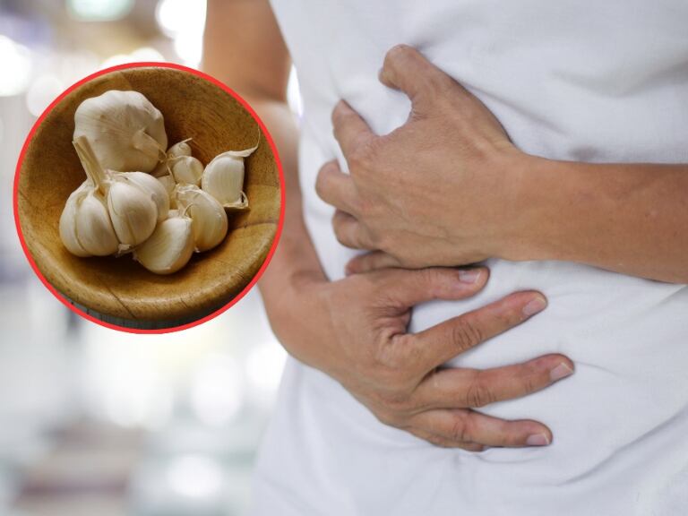Imágenes de referencia de ajo y dolor intestinal // Getty Images
