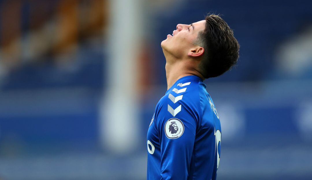 James Rodríguez ha disputado 17 partidos con el Everton y ha aportado cuatro anotaciones.