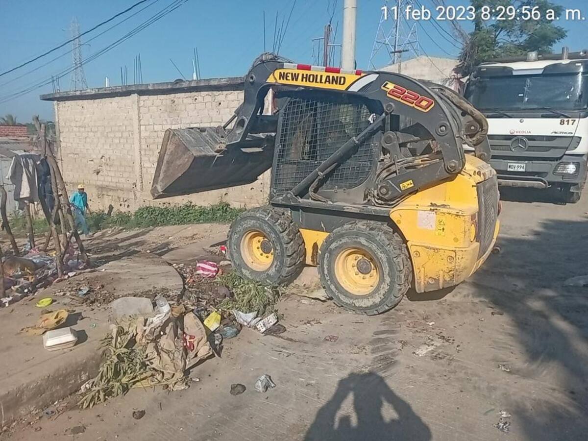Ocho puntos críticos con acumulación de residuos fueron intervenidos en Cartagena