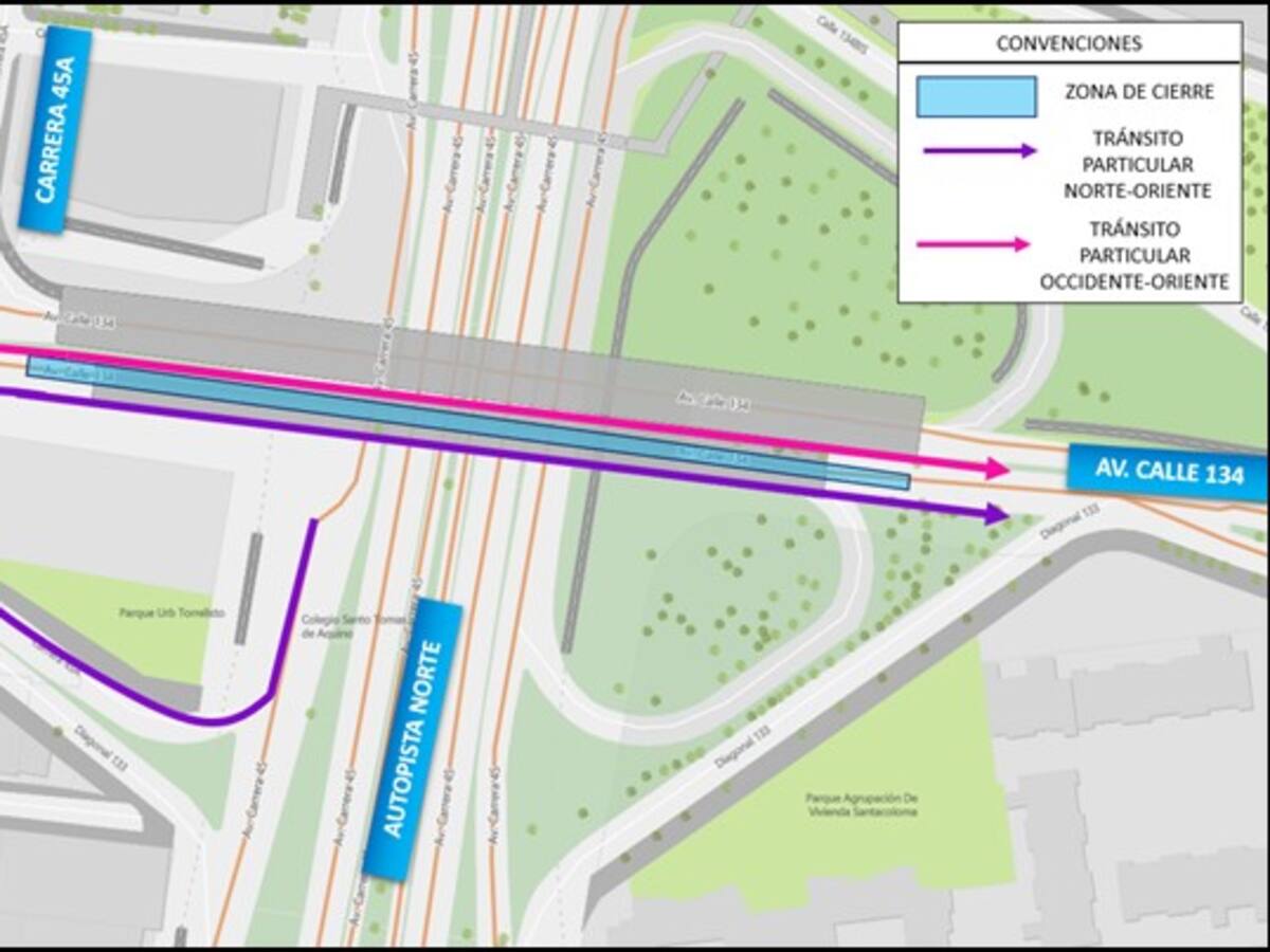 Cerrado carril de importante puente en vía principal de Bogotá ¿Cuánto tiempo durará la medida?