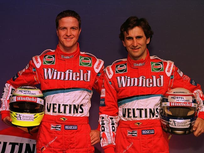 Alex Zanardi junto a Ralph Schumacher. Getty