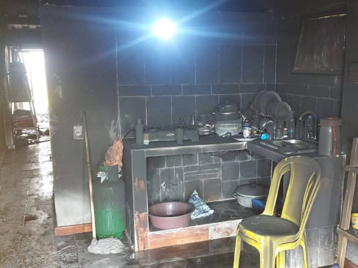 Murió mujer tras incendio de una vivienda en el sur de Cartagena
