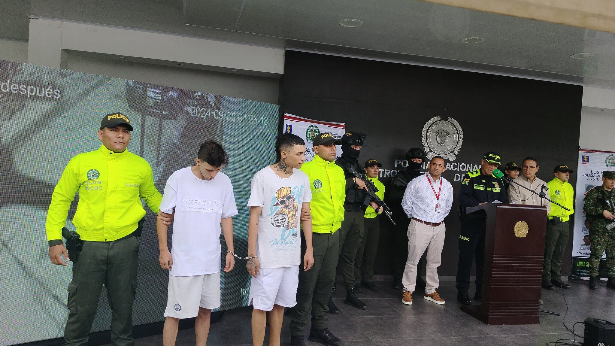 Capturados presuntos responsables de atentar contra la Policía en el municipio de Los Patios / Foto: Caracol Radio