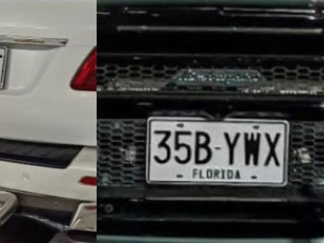 Denuncian placas falsas en carros de alta gama en Medellín