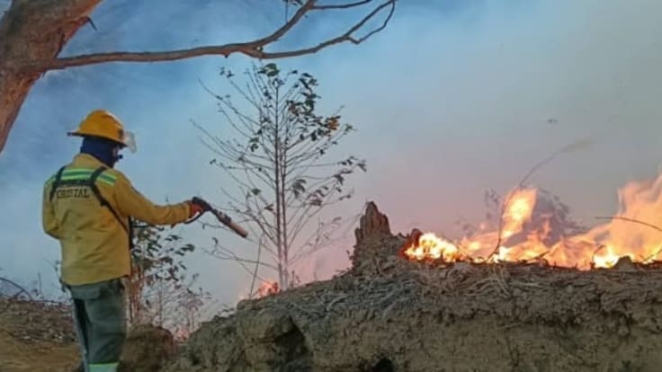 Diego Aristizábal, afectado incendio en Pijao, Quindío