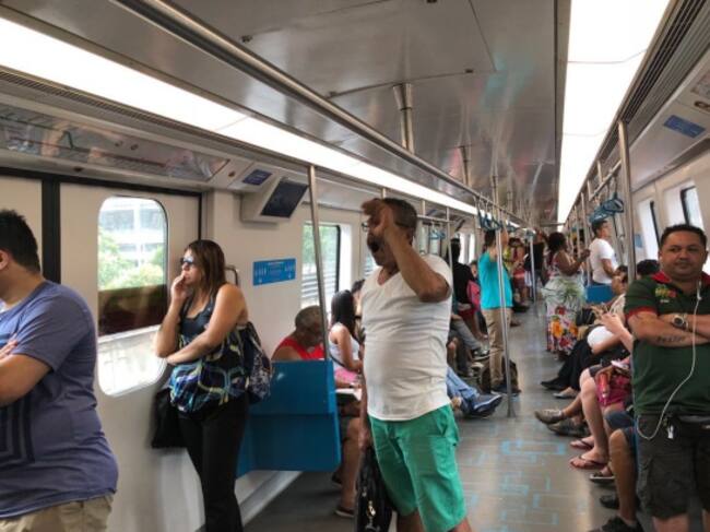 Así quedarían las sillas en el Transmilenio. Foto del Metro de Rio