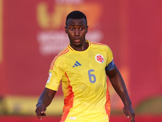 Cristian Orozco, capitán de la Selección Colombia Sub-17. (Photo by Mohamed Farag - FIFA/FIFA via Getty Images)