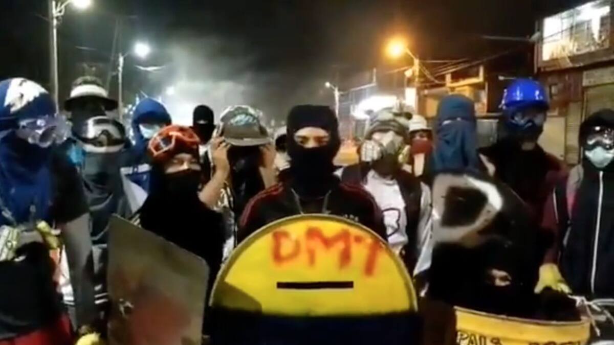 Manifestantes de 'Puerto Maderas' en Cali rechazaron actos vandálicos