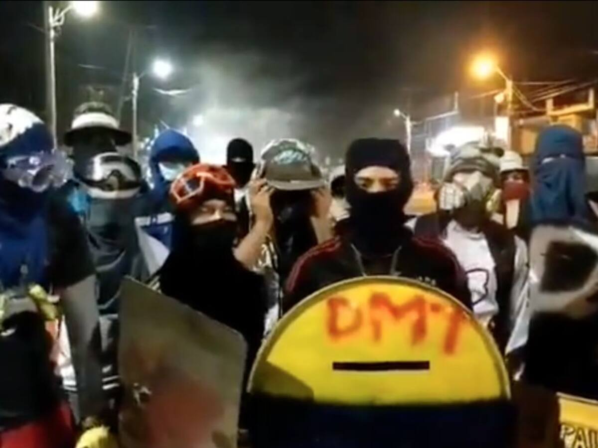 Manifestantes de 'Puerto Maderas' en Cali rechazaron actos vandálicos