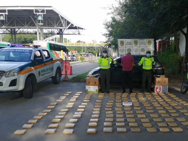 La Policía se incautó 85 kilos de droga.
