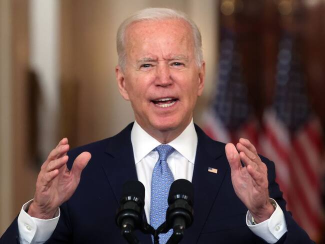 El presidente Joe Biden defiende su decisión sobre la retirada de las tropas en Afganistán. 