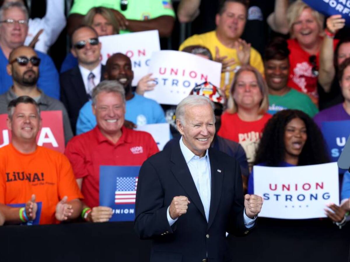 Biden conmemora "Día del trabajo" en estados clave para las elecciones de Noviembre