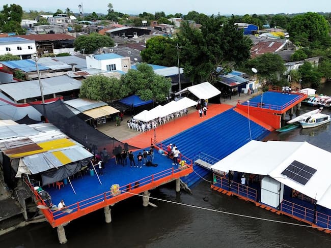 Cormagdalena entregó nuevo muelle fluvial en San Pablo, Bolívar