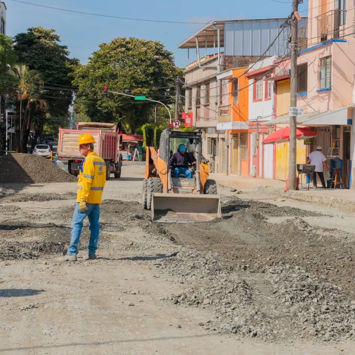 Luego de muchas peticiones de la comunidad intervienen la calle 35 en Pereira