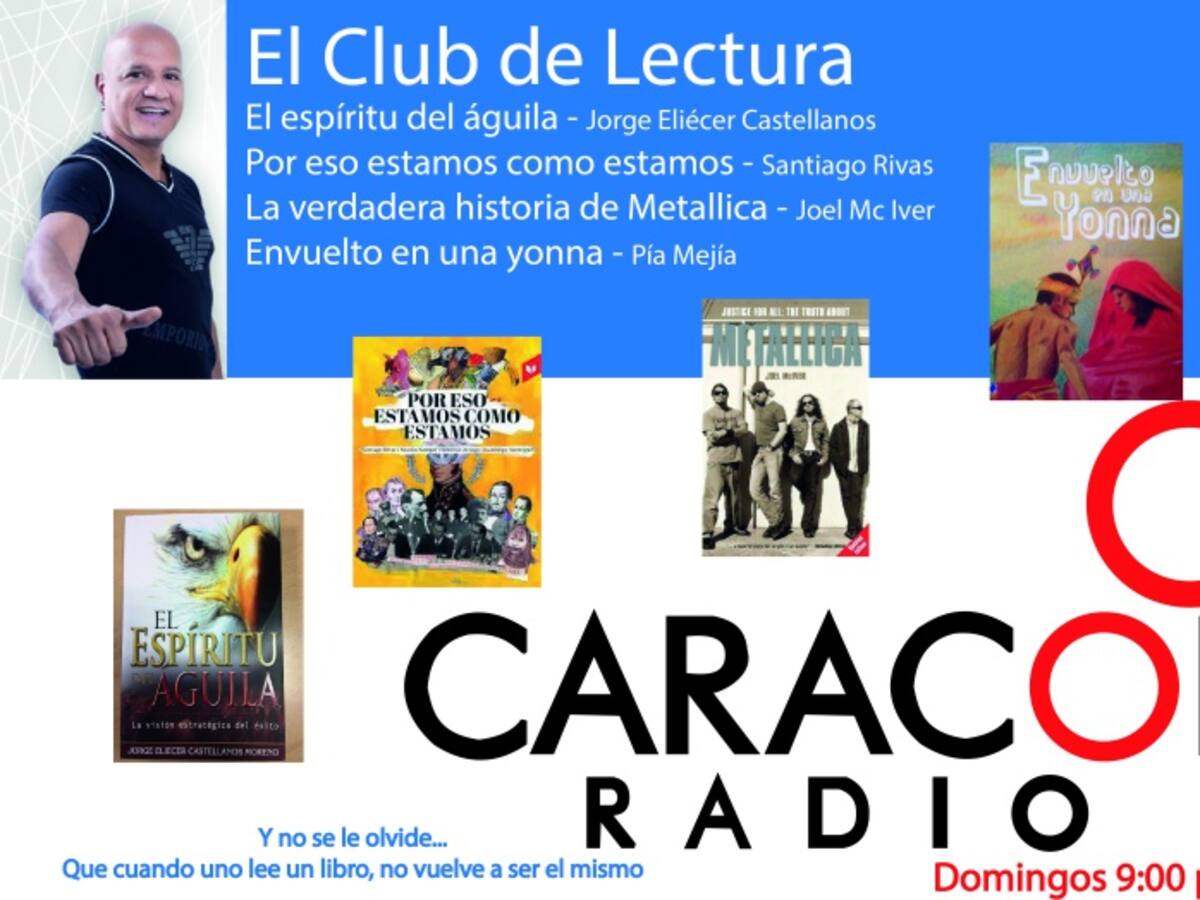 Jorge Eliécer Castellanos, Santiago Rivas, Pía Mejía y Joel Mc Iver en El Club de Lectura