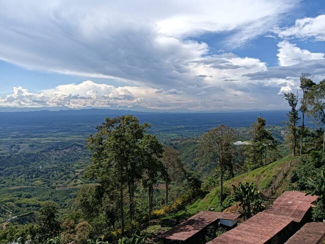 Los hermosos paisajes del Quindío desde el municipio de Buenavista. Foto: Adrián Trejos