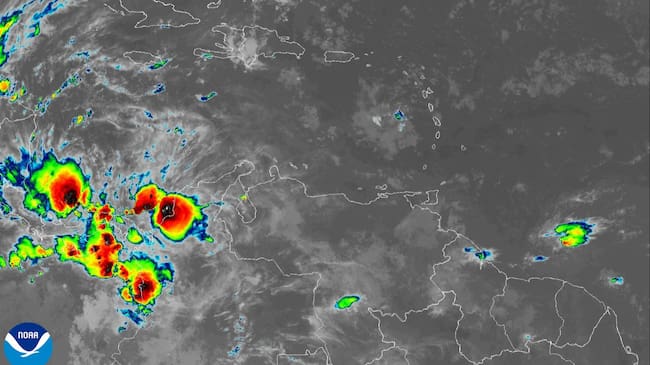 Las lluvias seguirán durante las próximas 72 horas. Foto: cortesía Dimar.