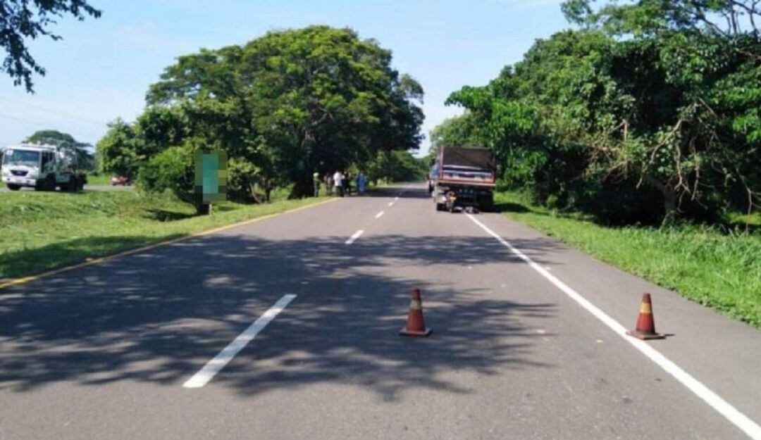 El siniestro se presentó a la altura del corregimiento de Bayunca, zona rural de Cartagena